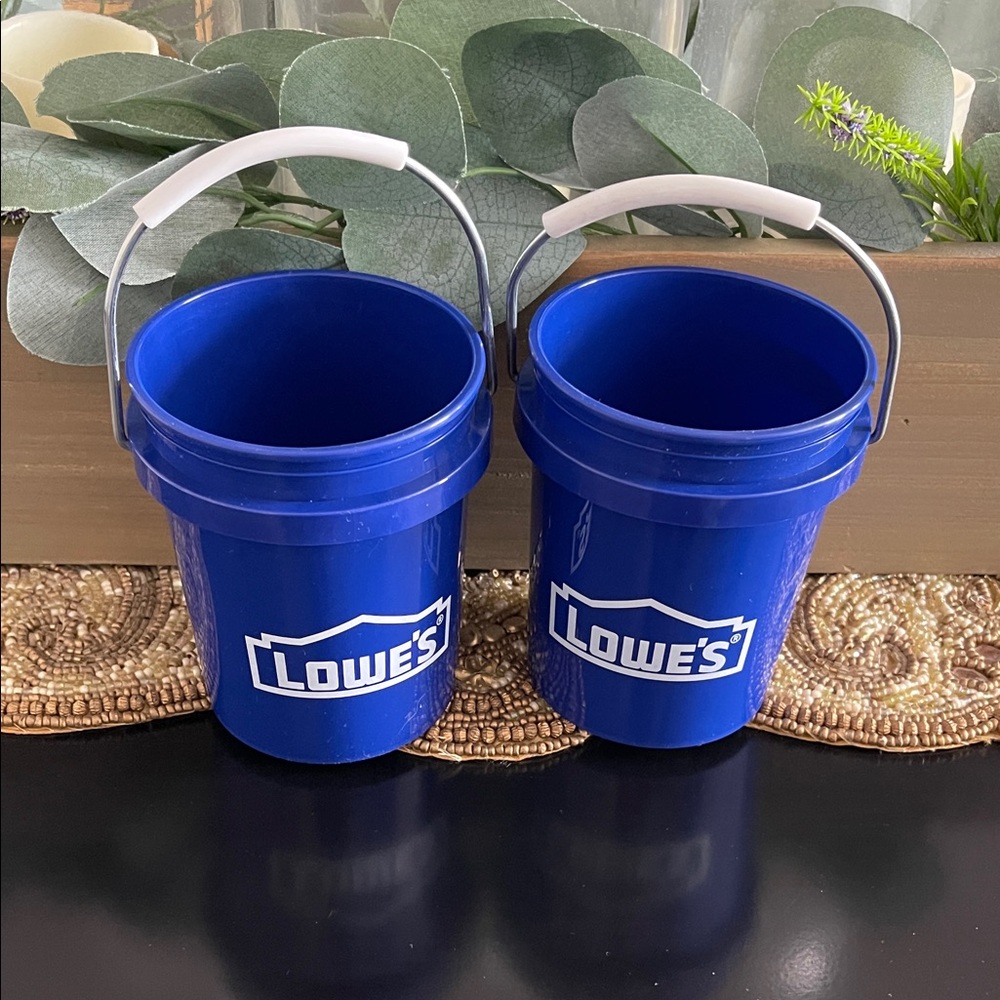 Lowe's Blue Mini Buckets